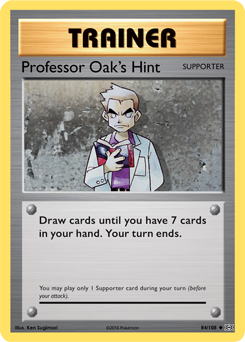Carta de Pista del Profesor Oak