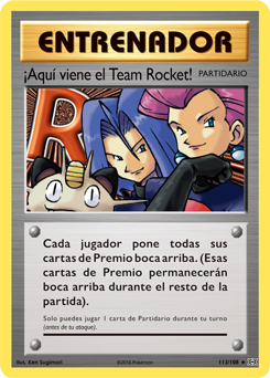 Carta de Aqu viene el Team Rocket!