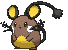 Sprite Dedenne Shiny XY