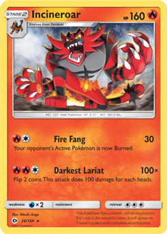 Carta de Incineroar