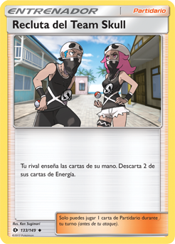 Carta de Recluta del Team Skull