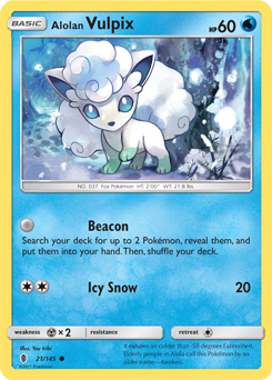 Carta de Vulpix