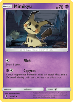Carta de Mimikyu