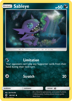 Carta de Sableye