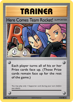 Carta de Aqu viene el Team Rocket!