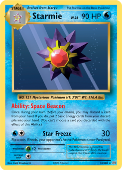 Carta de Starmie
