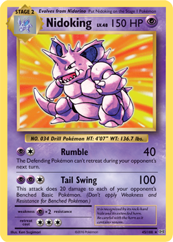 Carta de Nidoking