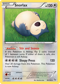 Carta de Snorlax