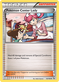 Carta de Chica del Centro Pokmon