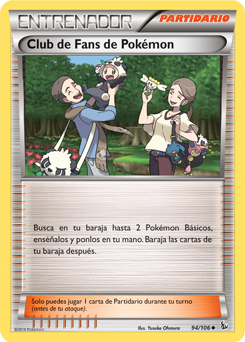 Carta de Club de Fans de Pokmon