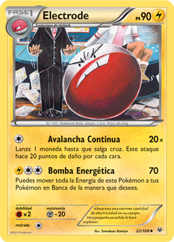 Carta de Electrode