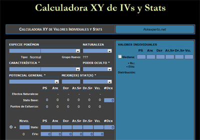 Calculadora XY Pokmon