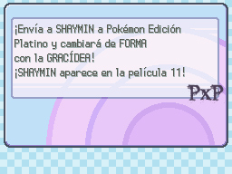Shaymin en GAME