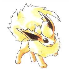 Artwork Flareon Ken Sugimori