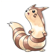 Artwork Furret Ken Sugimori