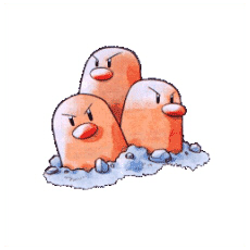 Artwork Dugtrio Ken Sugimori