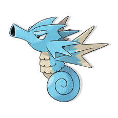 Artwork Seadra Ken Sugimori