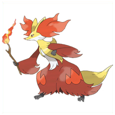 Artwork Delphox Ken Sugimori