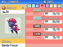 Weavile promocional Campeonato 2009