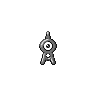 Sprite Unown Blanco Negro