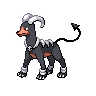 Sprite Houndoom Blanco Negro