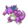 Sprite Nidoking Blanco Negro