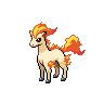 Sprite Ponyta Blanco Negro