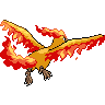 Sprite Moltres Blanco Negro