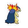 Sprite Typhlosion Blanco Negro