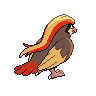 Sprite Pidgeot Blanco Negro