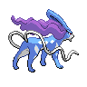 Sprite Suicune Blanco Negro