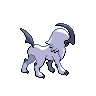 Sprite Absol Blanco Negro