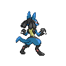 Sprite Lucario Blanco Negro