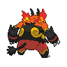 Sprite Emboar Blanco Negro