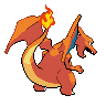 Sprite Charizard Blanco Negro