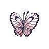 Sprite Butterfree Blanco Negro