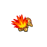 Sprite Cyndaquil Blanco Negro