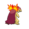 Sprite Typhlosion Blanco Negro