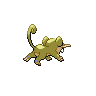 Sprite Rattata Blanco Negro
