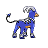 Sprite Houndoom Blanco Negro