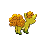 Sprite Vulpix Blanco Negro