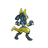Sprite Lucario Blanco Negro