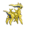 Sprite Arceus Blanco Negro