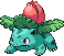 Sprite Animado Ivysaur Blanco Negro
