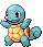 Sprite Animado Squirtle Blanco Negro