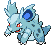 Sprite Animado Nidorina Blanco Negro
