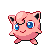 Sprite Animado Jigglypuff Blanco Negro