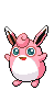 Sprite Animado Wigglytuff Blanco Negro