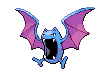 Sprite Animado Golbat Blanco Negro