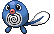 Sprite Animado Poliwag Blanco Negro